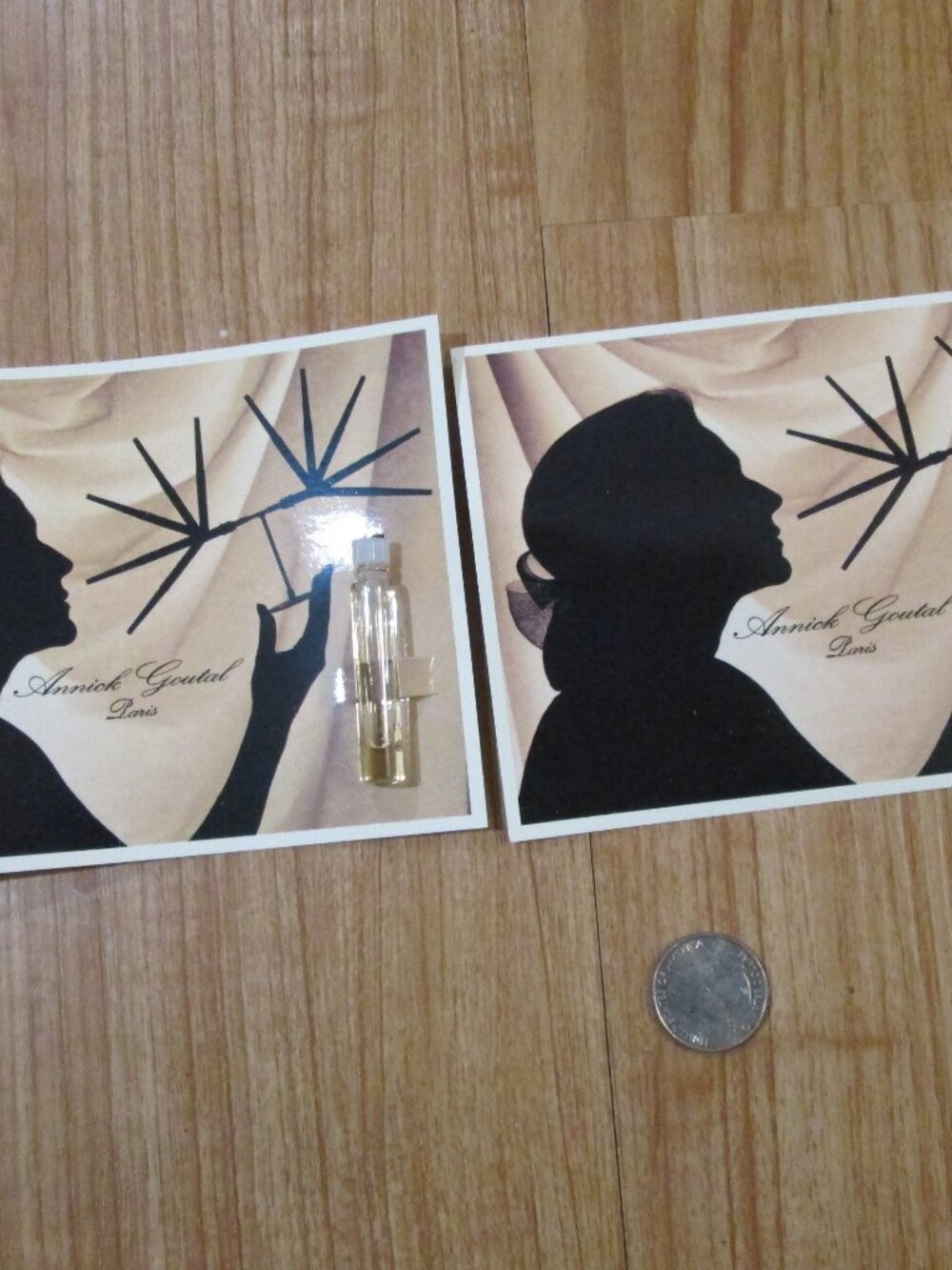 Annick Goutal Paris Collector's Cards w/ samples x 2 Ce Soir Jammais